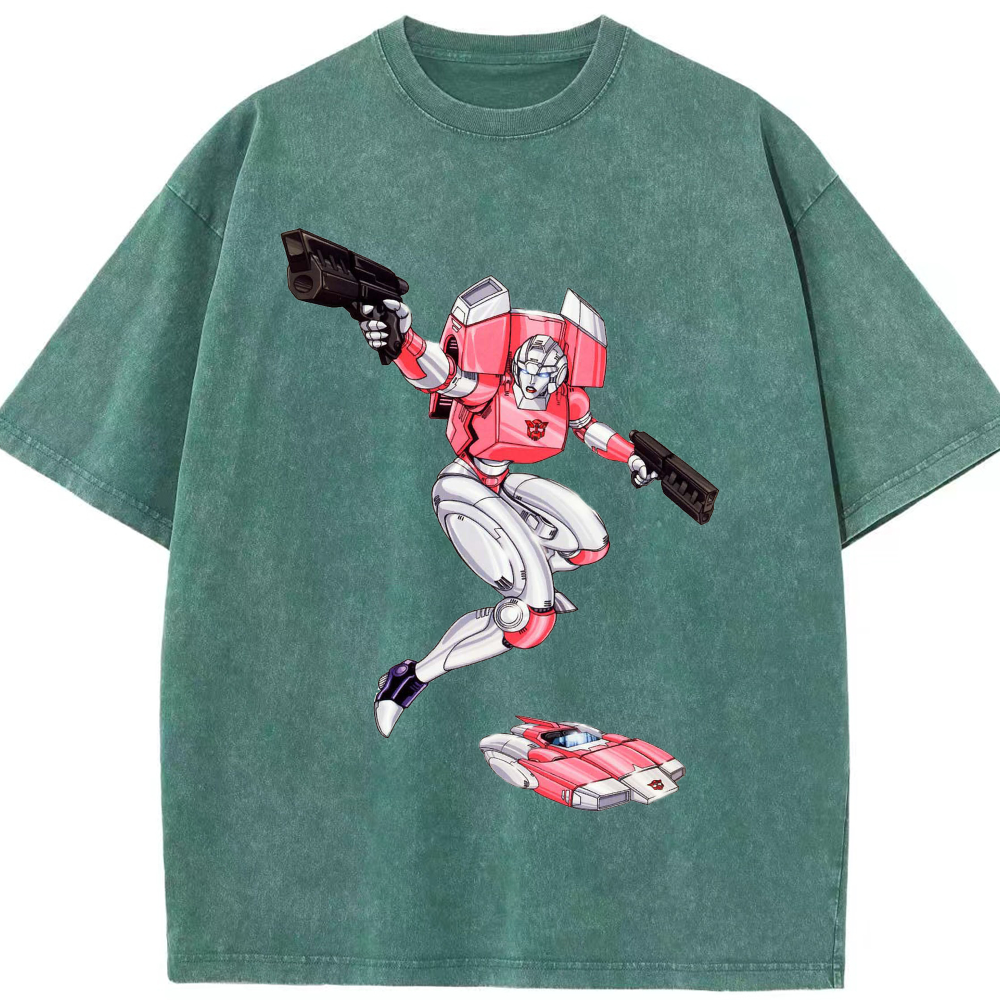 （画像用）  綿100% ヴィンテージ風 半袖Tシャツ（フロントプリント）